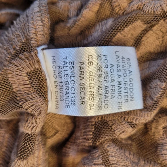 UMGEE Oh Sweet Lace! Mocha Floral Lace Open Front Kimono with Waist Tie - Picture 7 of 10